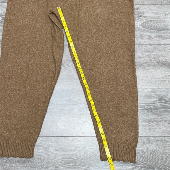 LC Lauren Conrad Sweater Knit Jogger Pant Mocha Elastic Waistband XXL - Picture 6 of 14